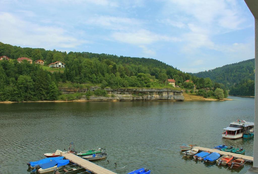 Hotel Les Rives Du Doubs Les Brenets Rum bild